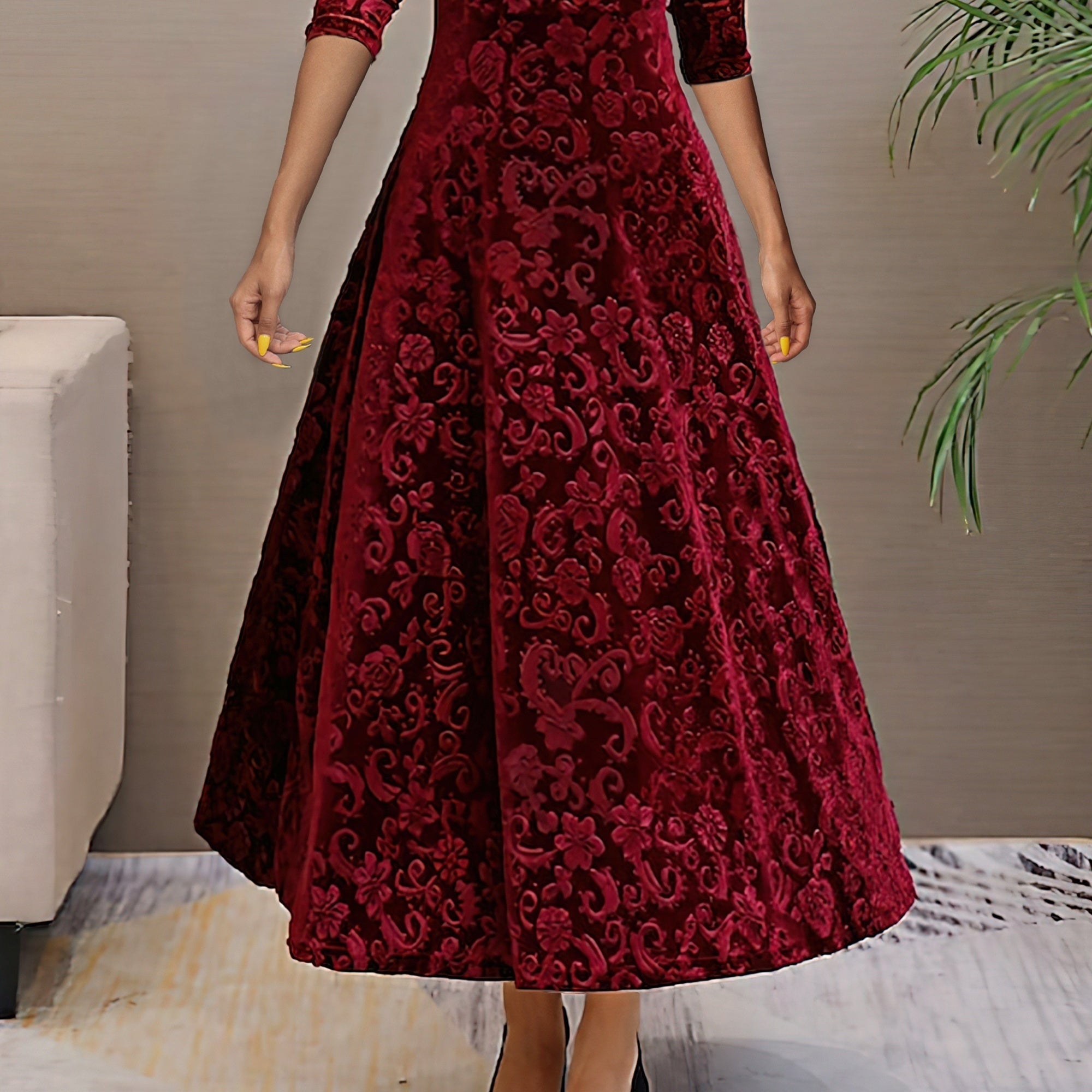 Denise Velvet Elegance Dress