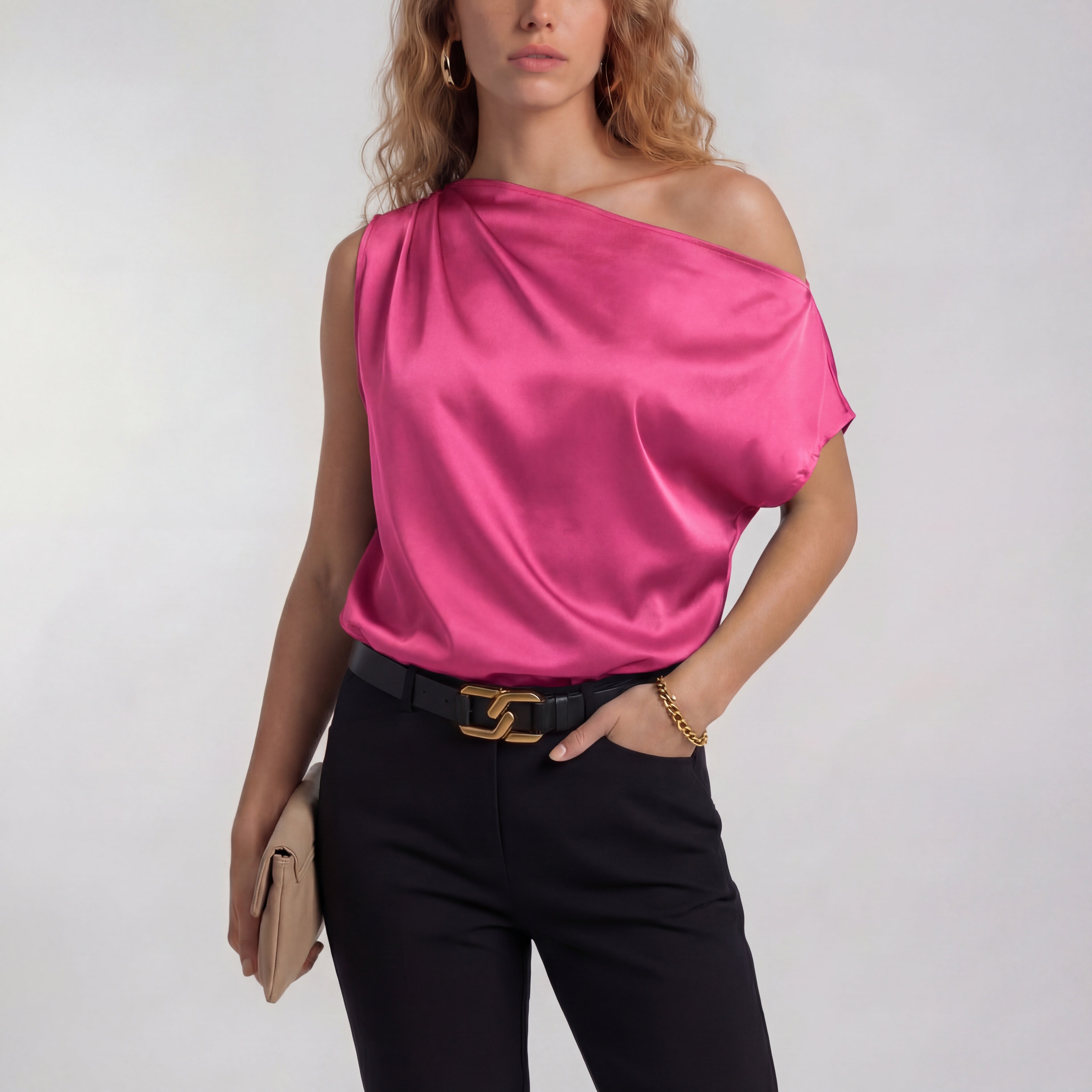 Sleek One-Shoulder Top