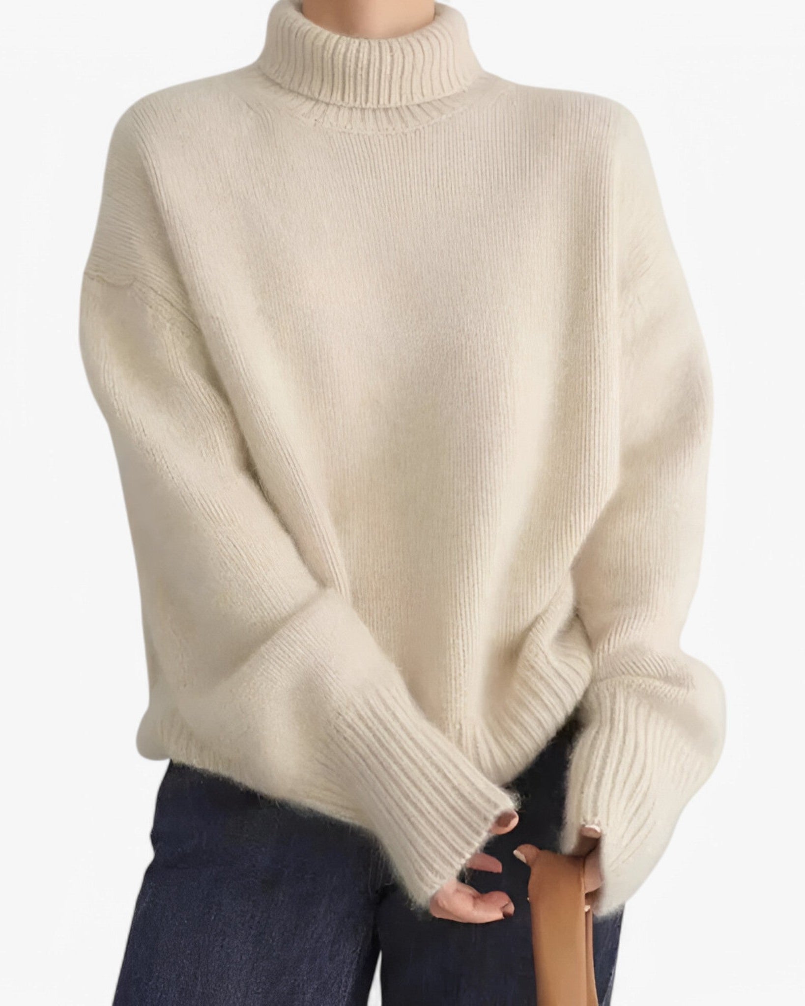 Julia | Cashmere Sweater - Beige