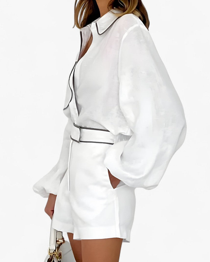 Natalia | Helt hvidt linned - - women's fashion - {{ product_tags }