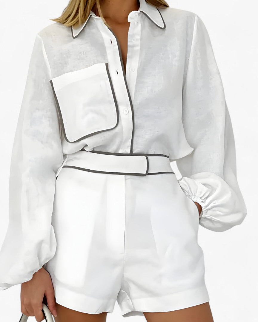Natalia | Helt hvidt linned - - women's fashion - {{ product_tags }