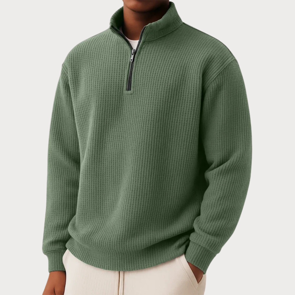 Men's Refined Half-Zip Knit Sweater