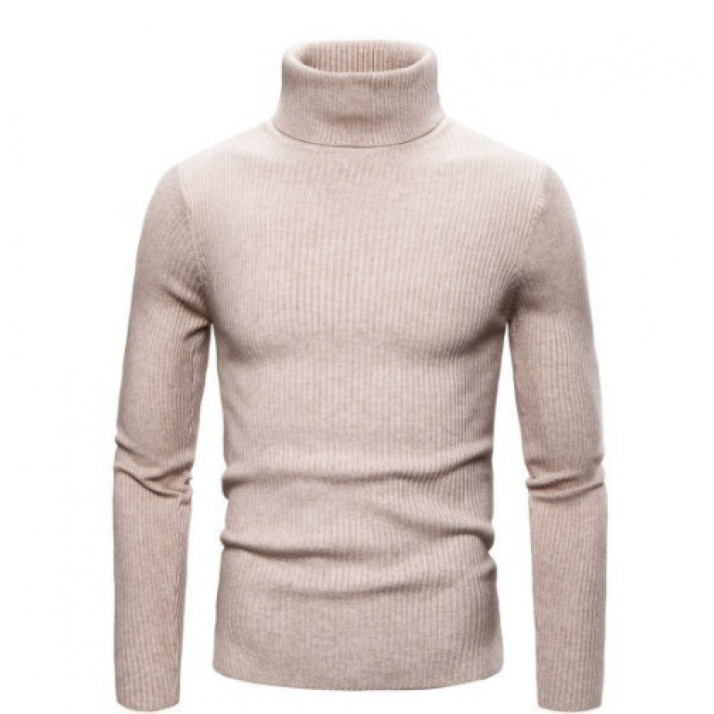 Slim-Fit Ribbed Turtleneck Sweater — Sleek, Cozy Knit
