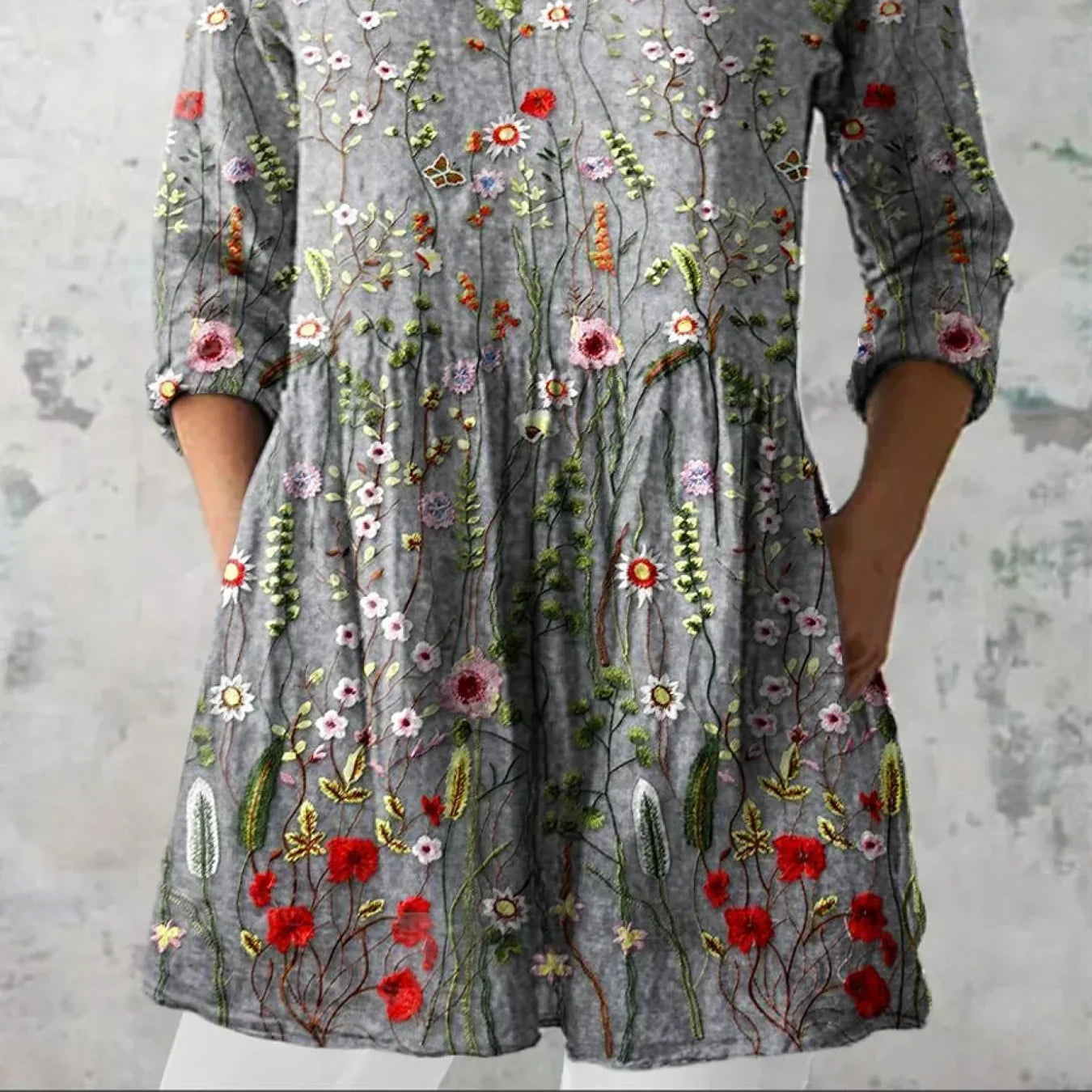 Heritage Floral V-Neck Shirt