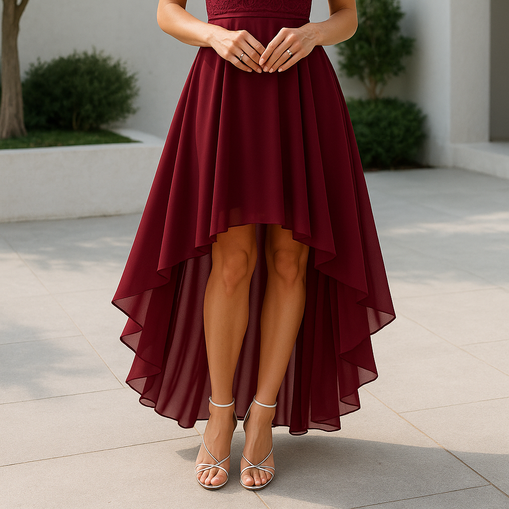 Alexis Women's High-Low Dress for Wedding Guests - Elegant and