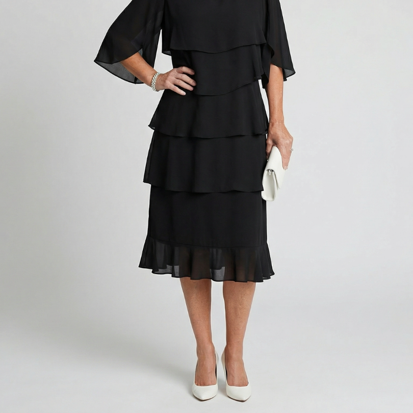Layered Tier Midi Dress