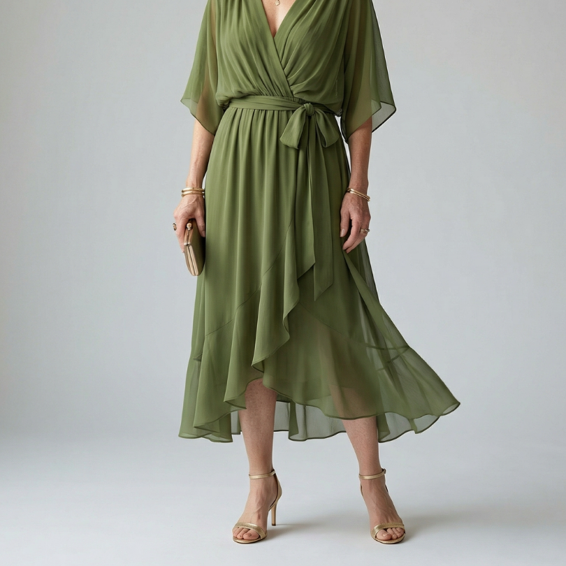Elric | Light Drape Midi Dress