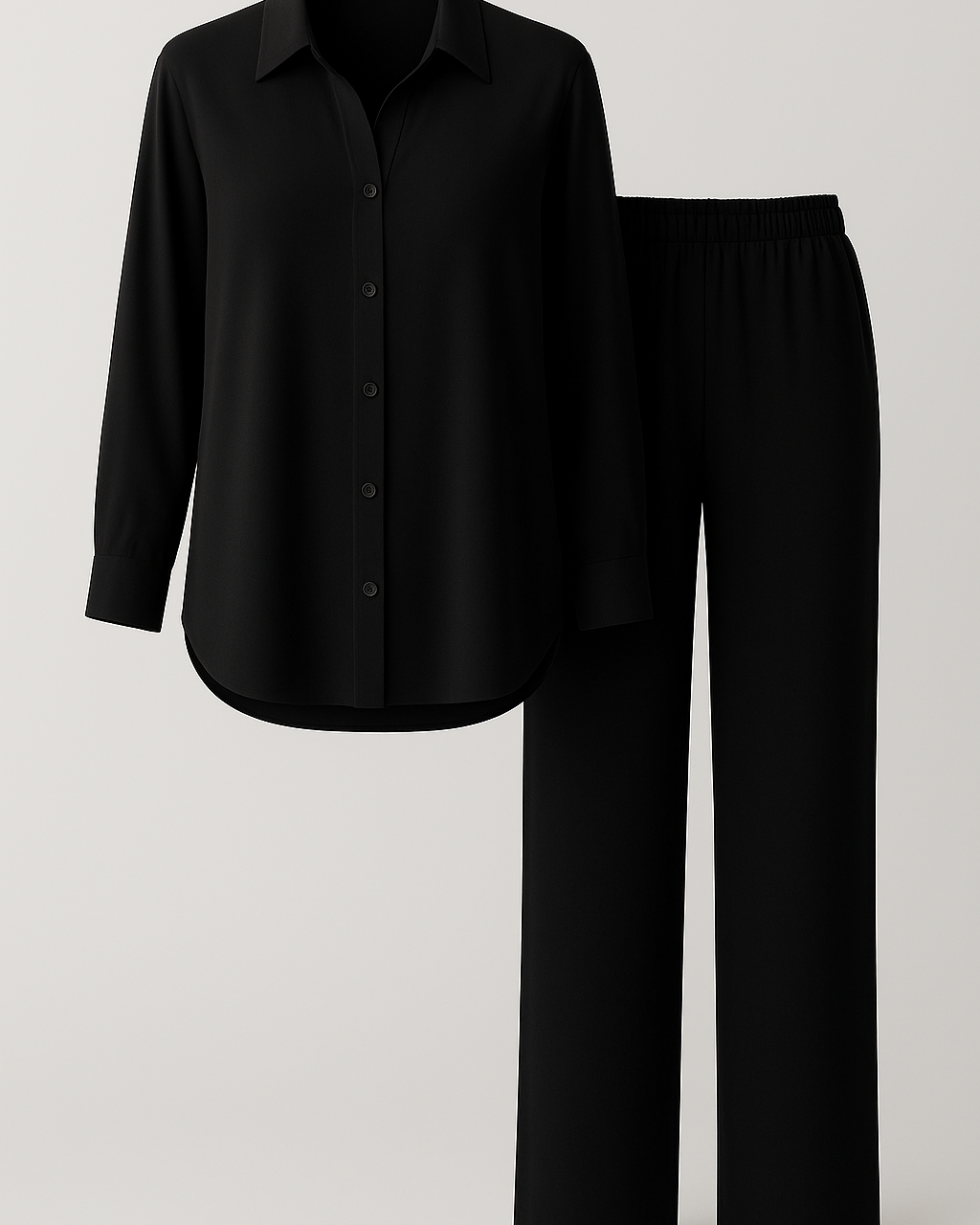 Claudia | Kvinders Elegant Sommersæt med Løs Pasform - Sort - Kvinders sæt - {{ product_tags }
