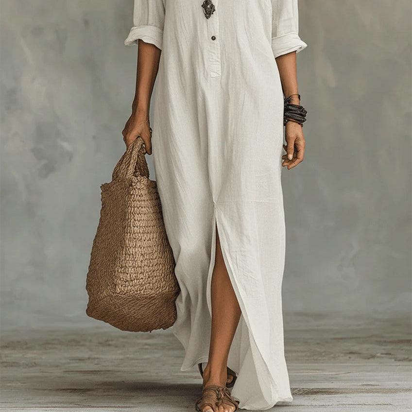 WILLOW | EFFORTLESS MAXI DRESS FLATTERING SILHOUETTE VERSATILE DAILY WEAR