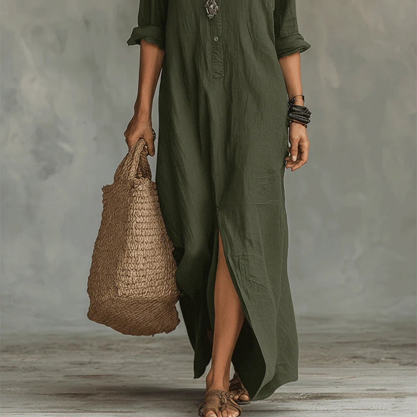 WILLOW | EFFORTLESS MAXI DRESS FLATTERING SILHOUETTE VERSATILE DAILY WEAR