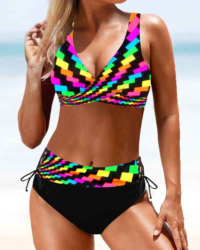 Eva - Fröhlicher farbiger Bikini
