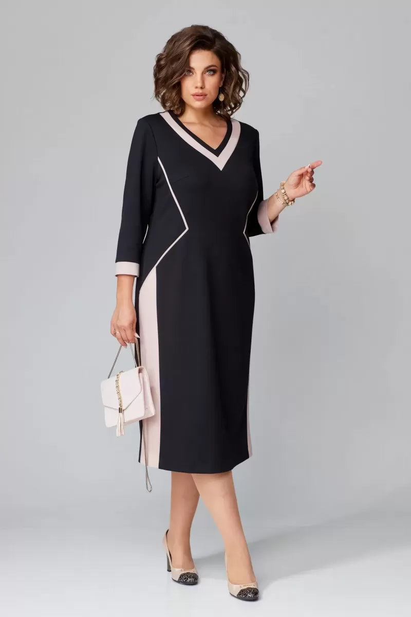 Alexa Timeless V-Neck Dress | Cow Clothing