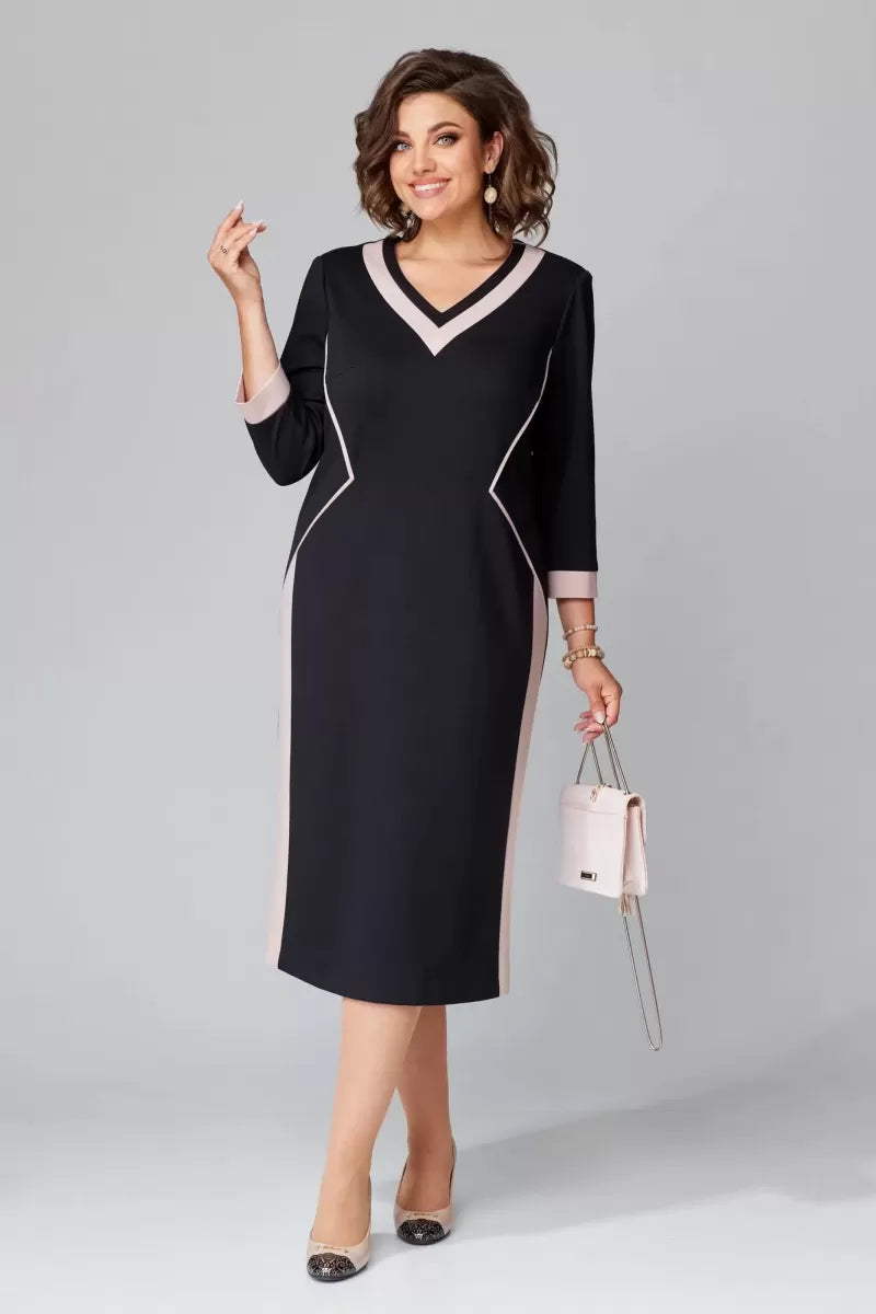 Alexa Timeless V-Neck Dress | Cow Clothing