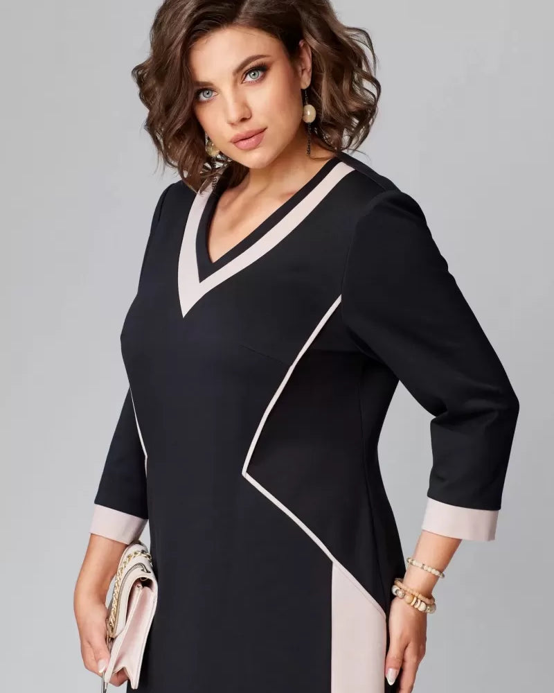 Alexa Timeless V-Neck Dress | Cow Clothing