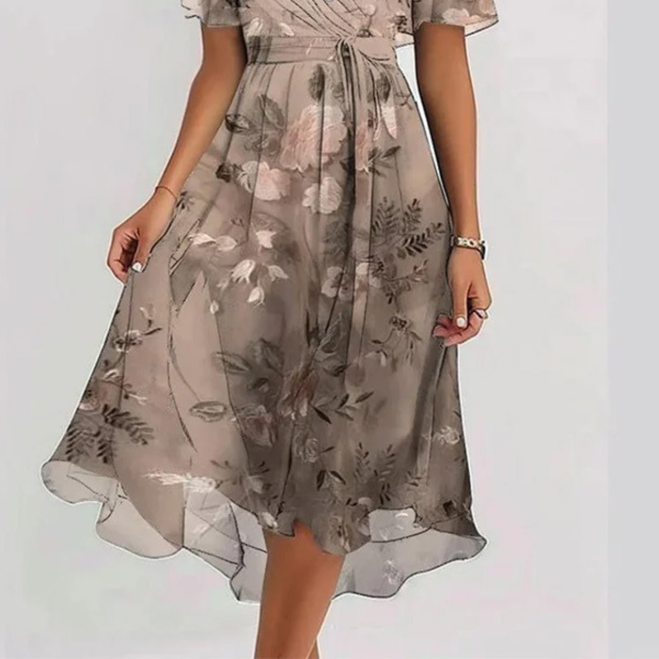 Women's Breezy Summer Dress with Belly Coverage