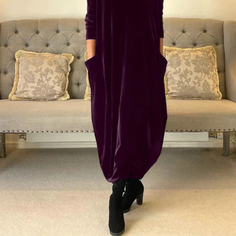 Aurelix Winter Dress - Chic and Cozy for Cold Days