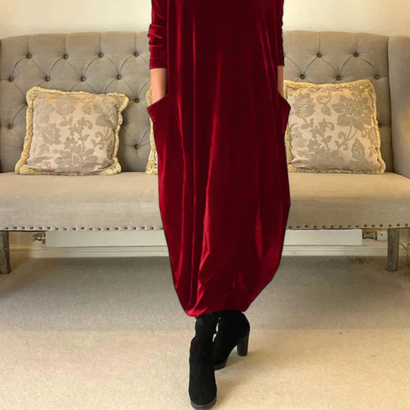 Aurelix Winter Dress - Chic and Cozy for Cold Days