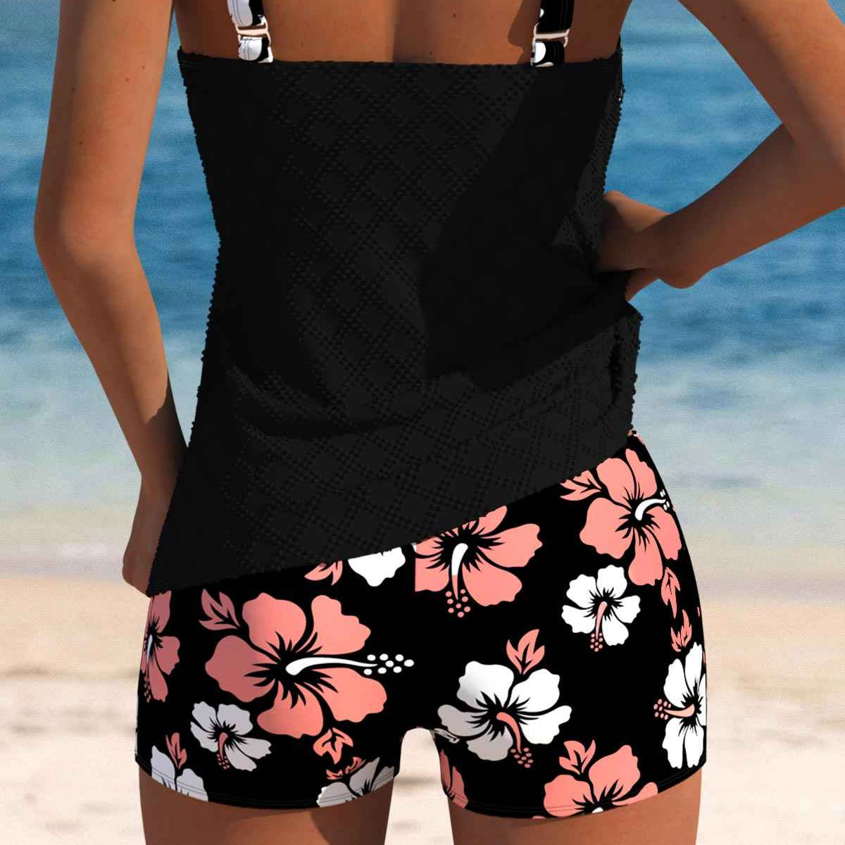Arabelle Tankini-Set mit Blumendruck – Lebendige, schmeichelhafte Badebekleidung für Sommertage
