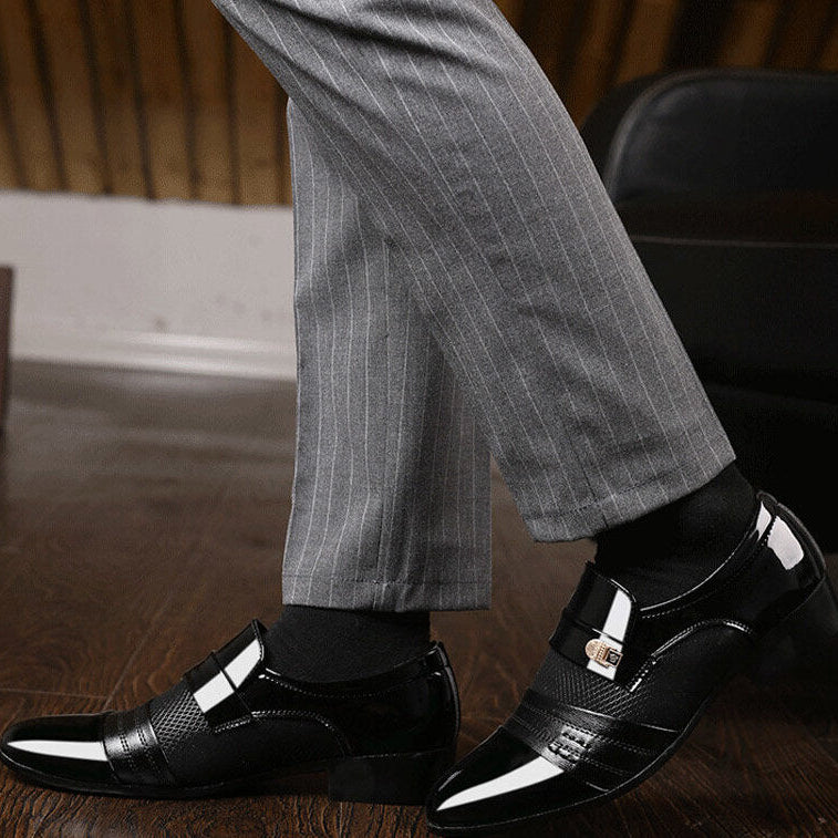 Men's Leather Dress Shoes - Timeless Elegance for Any Formal Occasion
