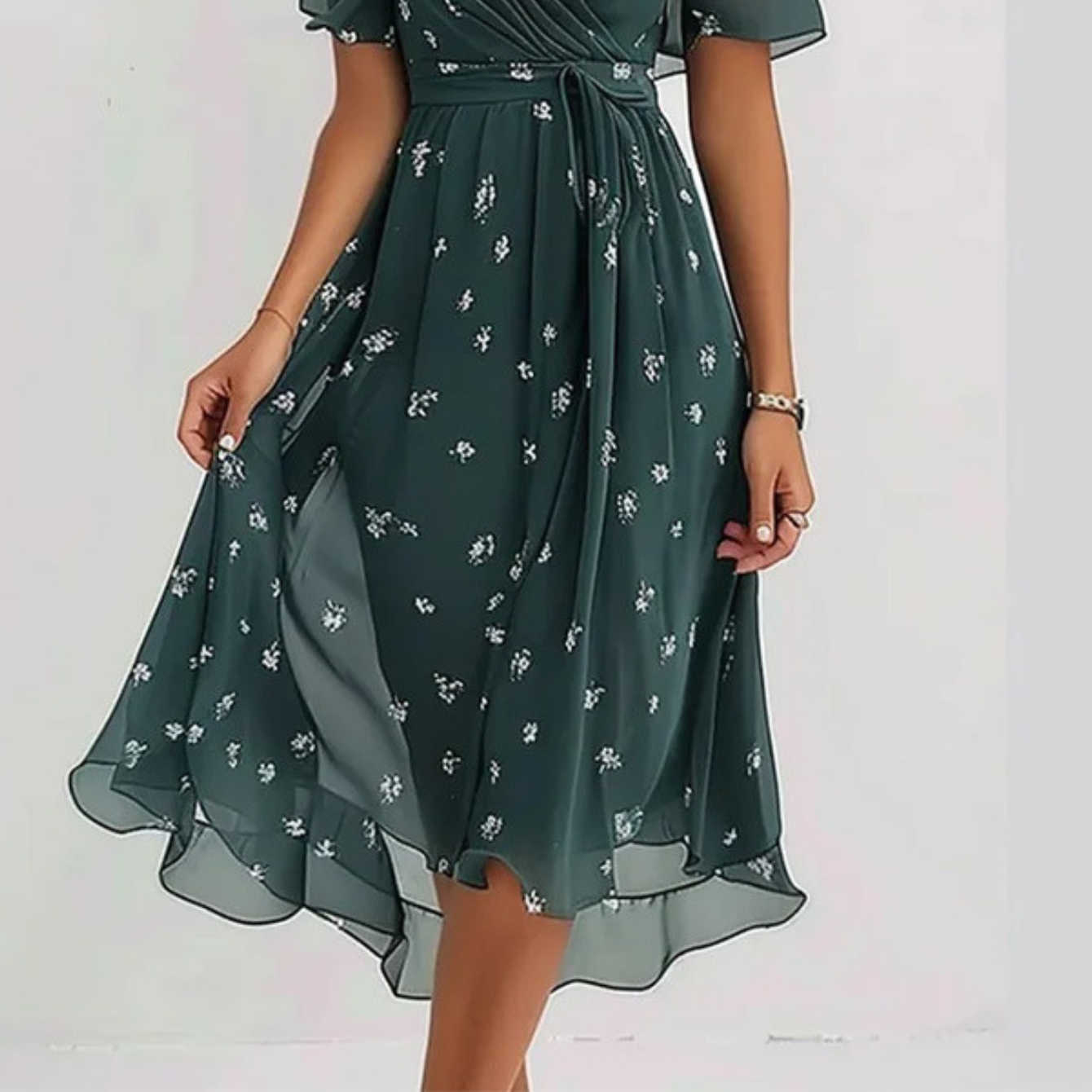 Women's Breezy Summer Dress with Belly Coverage