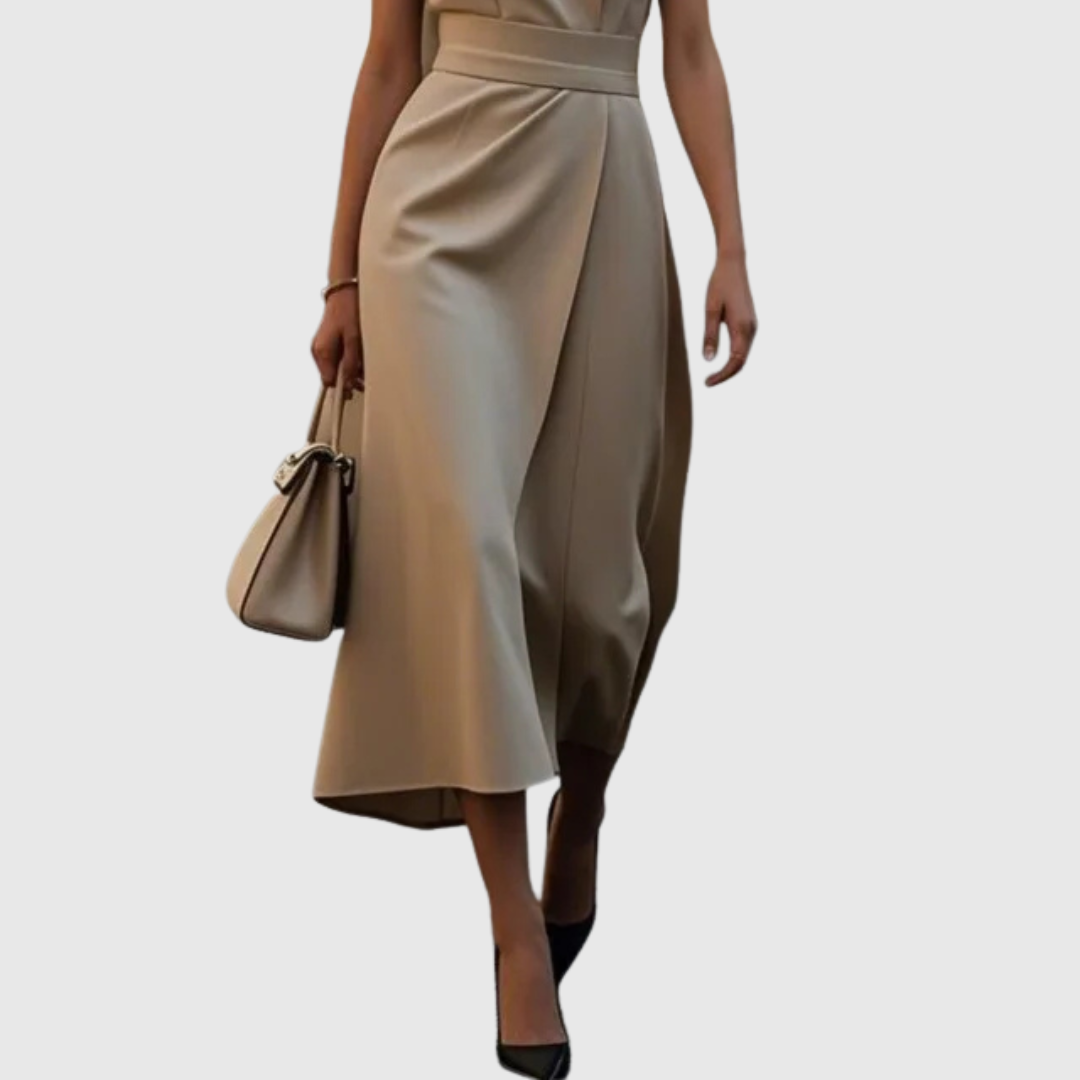 Women's Timeless, Elegant Round-Neck Dress