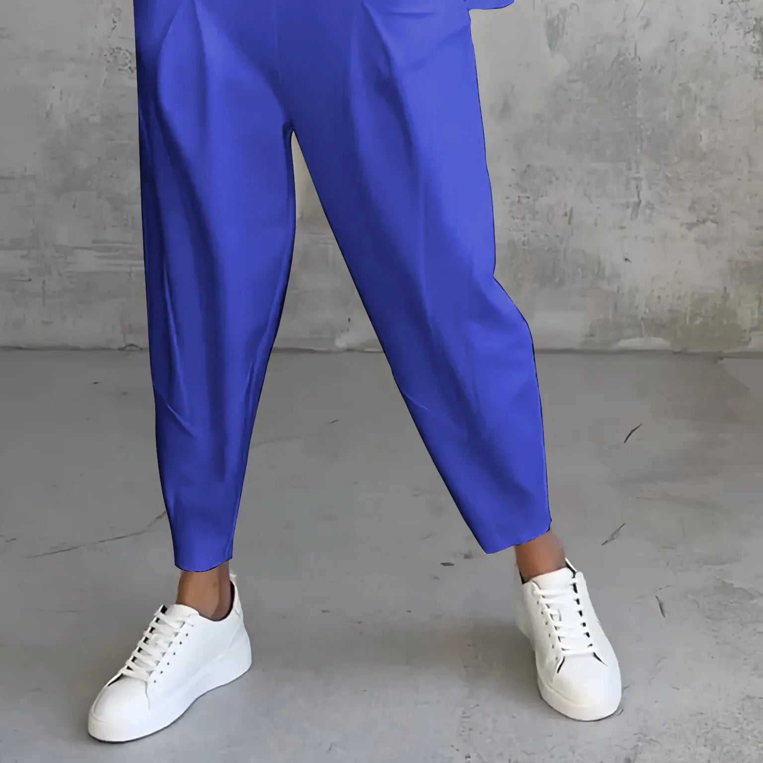 Alessandra Women's Casual Long-Sleeve Top & Harem Pants 2-Piece Set