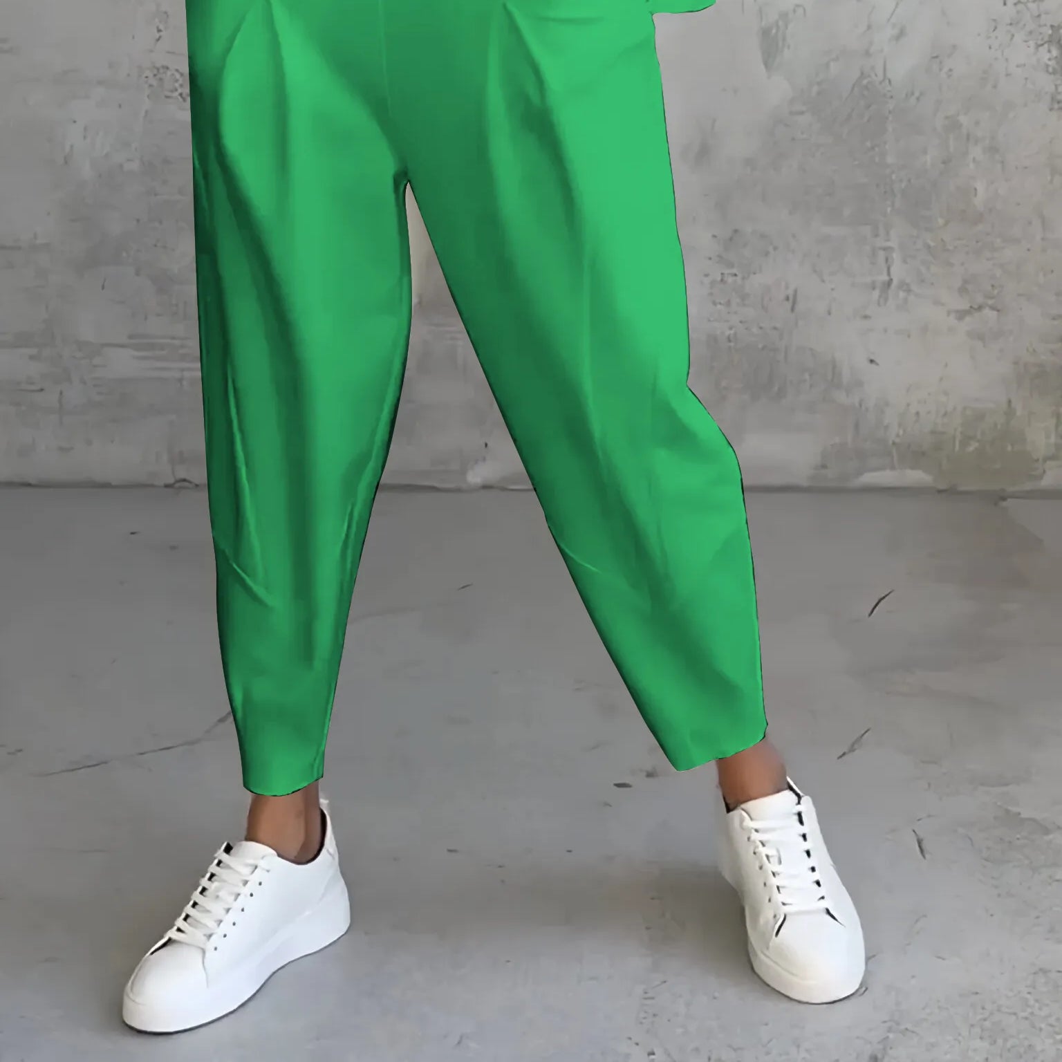 Alessandra Women's Casual Long-Sleeve Top & Harem Pants 2-Piece Set