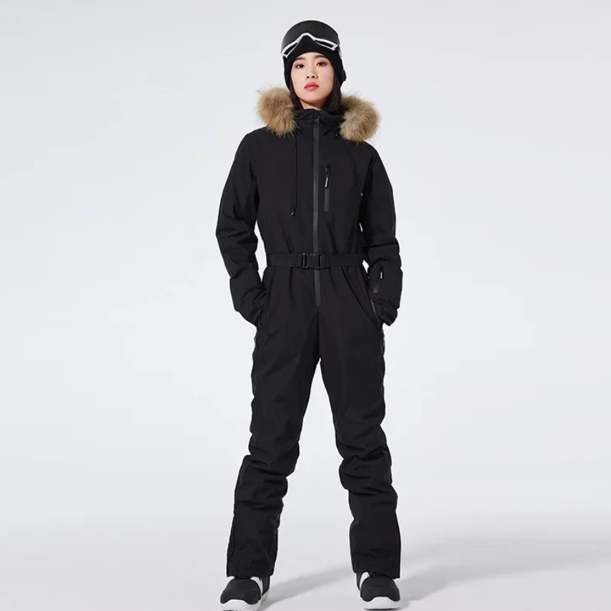 Women's One-Piece Ski Suit for Winter Sports – Cozy, Durable Outerwear