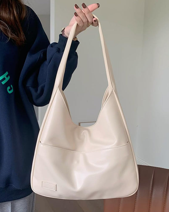 Chic handbag with generous, roomy storage - Brown