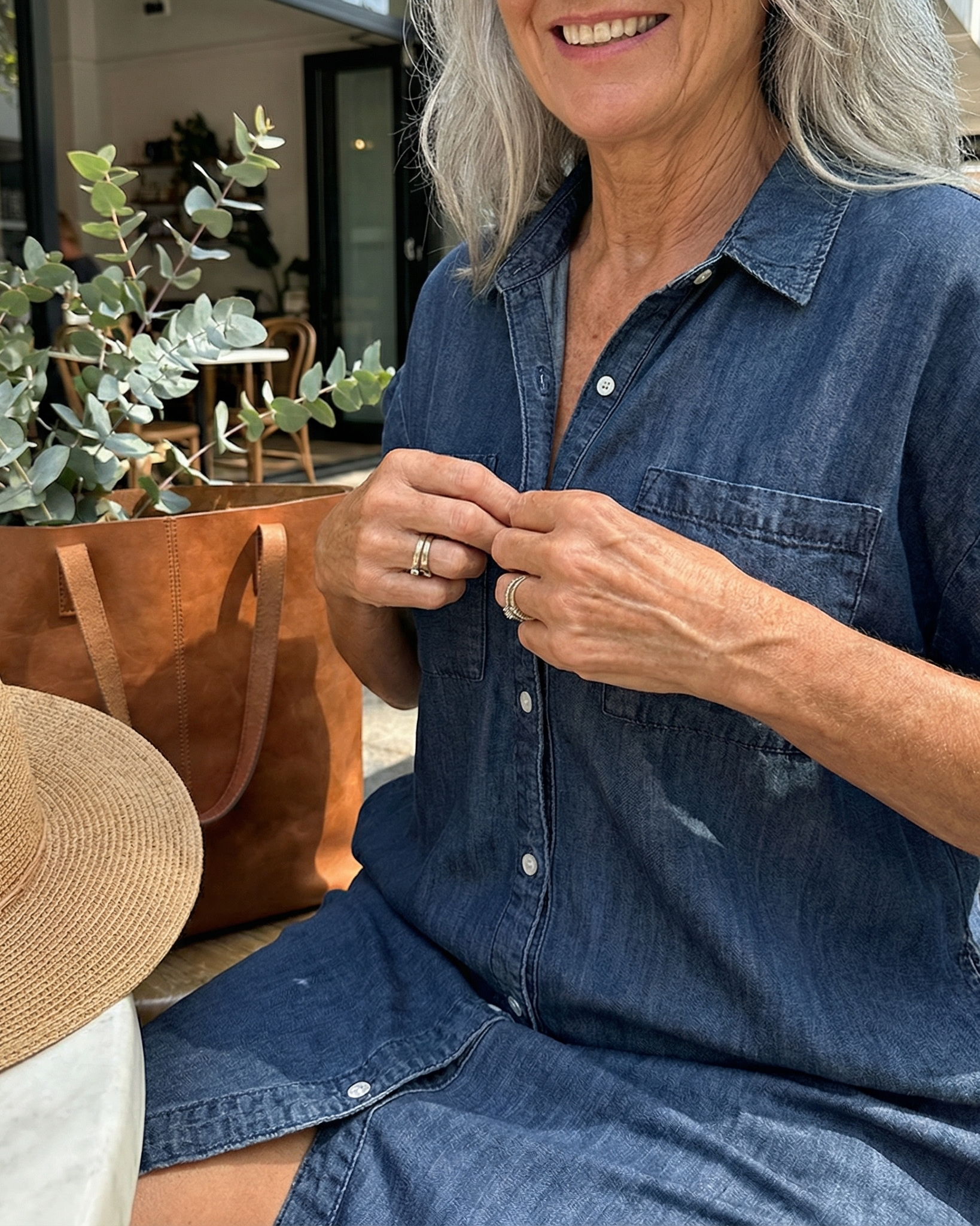 Bondi™ Casual Denim Print Dress — Effortless Everyday Style