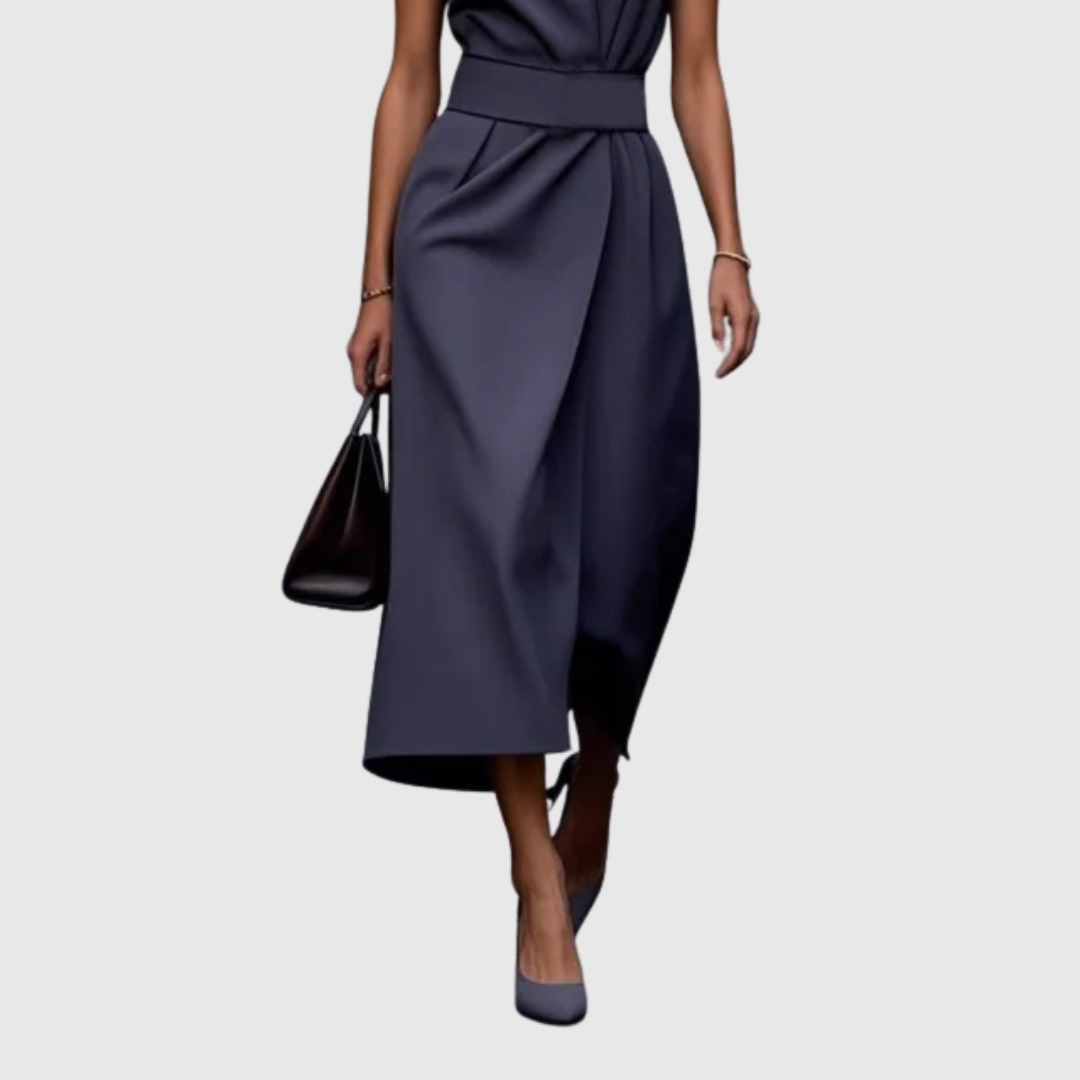 Women's Timeless, Elegant Round-Neck Dress