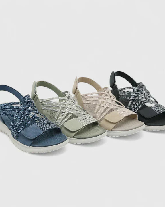 Allison Multi-Strap Comfort Sandals — All-Day Comfort & Secure Fit