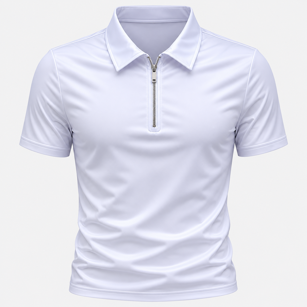 Men's Nathan Zipper Polo Shirt – Sleek Everyday Style