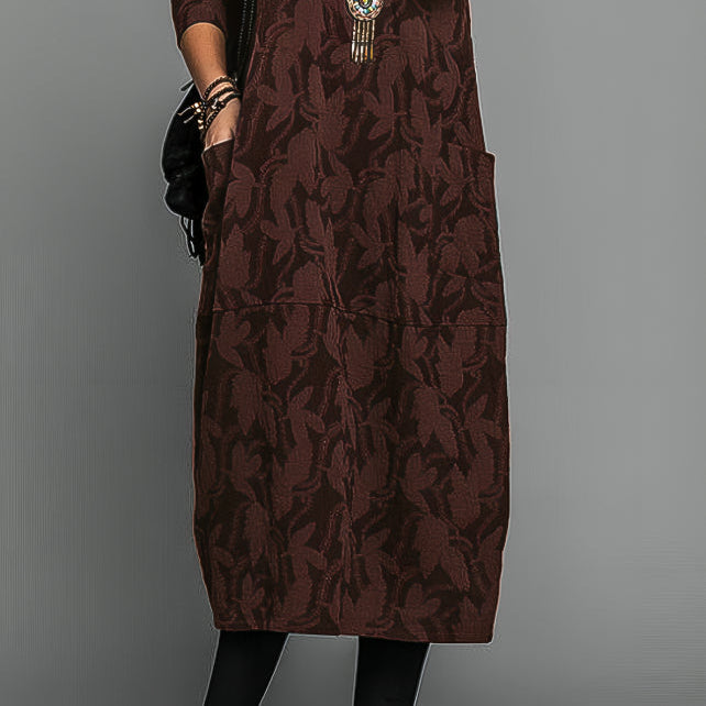 Women's Timeless Winter Dress for Effortless Elegance