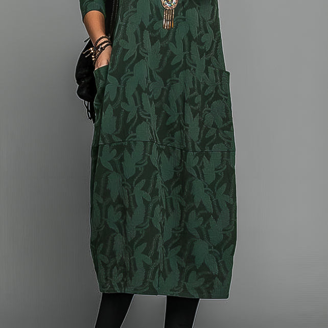 Women's Timeless Winter Dress for Effortless Elegance