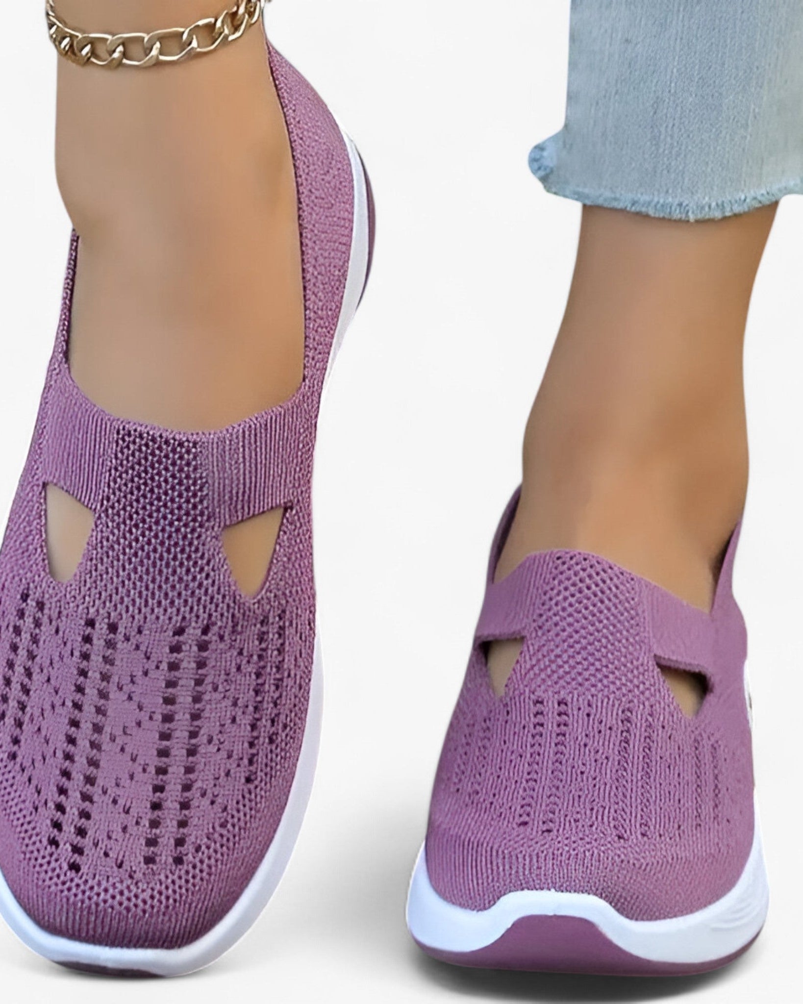 Clare | Bløde sko – Letvægts og støddæmpende - Lilla - shoes - {{ product_tags }