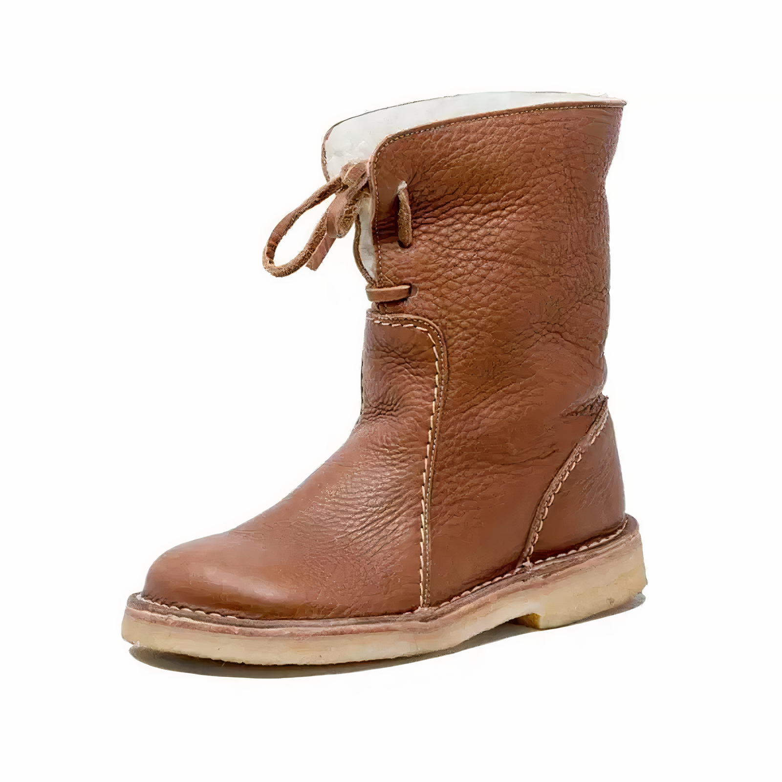 Chic Women's Casual Leather Mid-Calf Boots for Everyday Style and Comfort