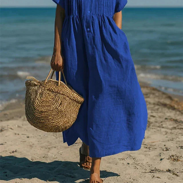 Alice Button-Front Shirt Dress
