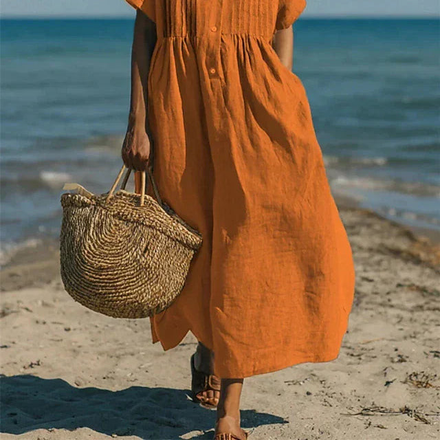 Alice Button-Front Shirt Dress