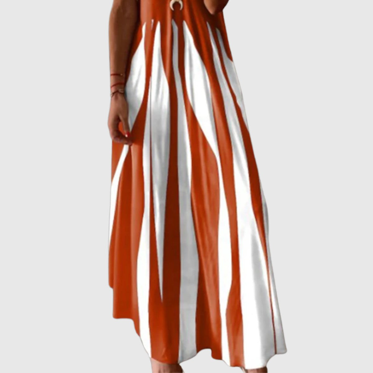 Women's Chic Sleeveless Striped Maxi Dress
