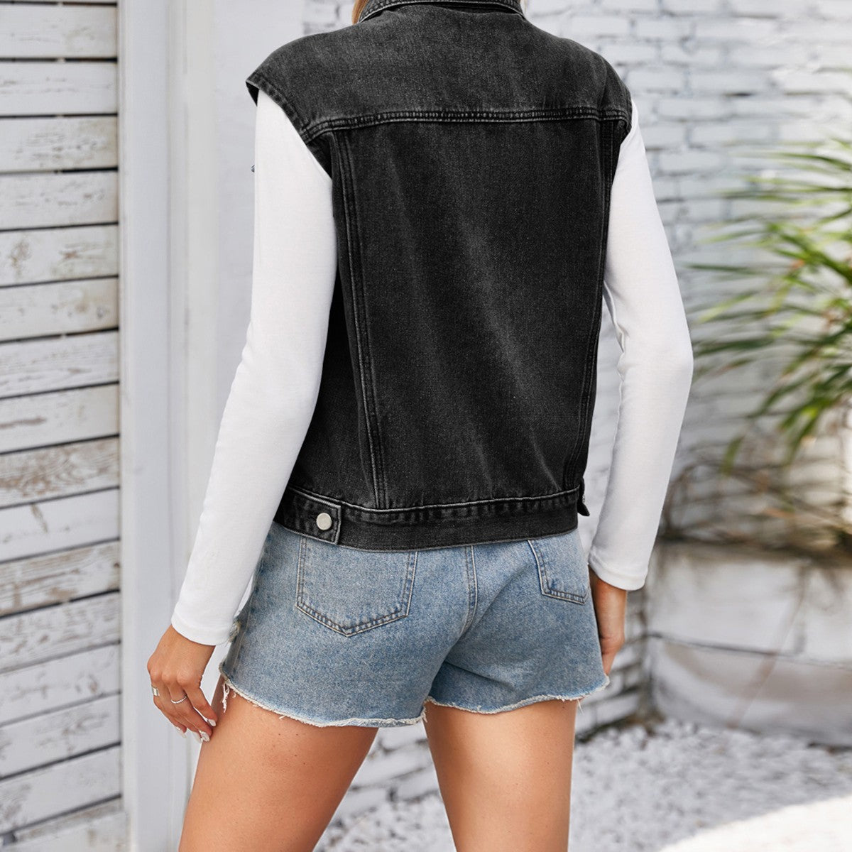 Victoria Classic Denim Vest Top - Timeless, Versatile Denim Essential