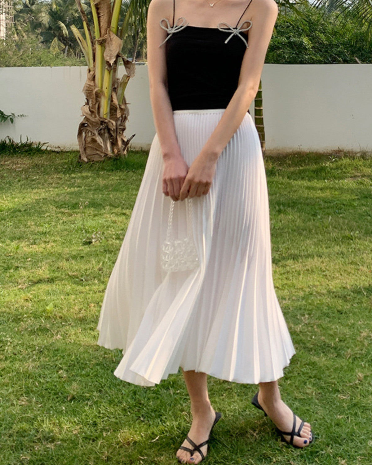 Amelia Classic A-Line Pleated Skirt - Timeless Silhouette, Flattering Pleats