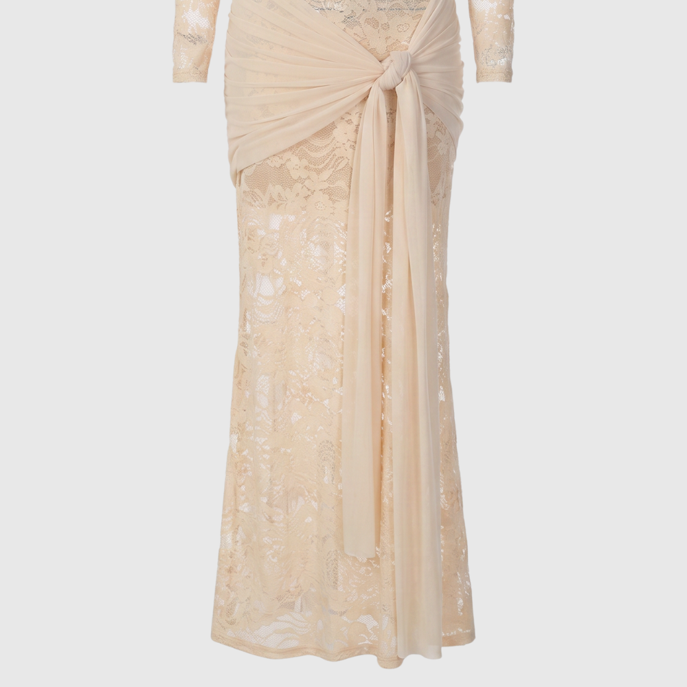 Lace Maxi Gown — Timeless Elegance in Delicate Lace
