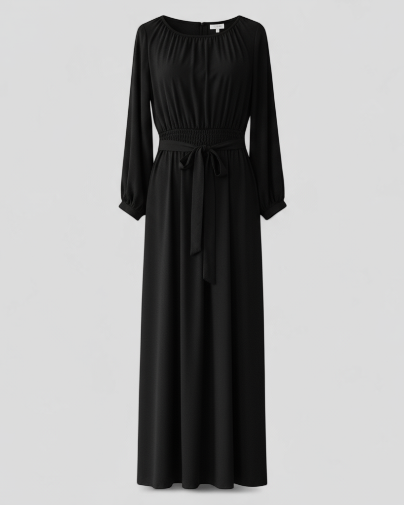 Chic Belted Maxi Dress
