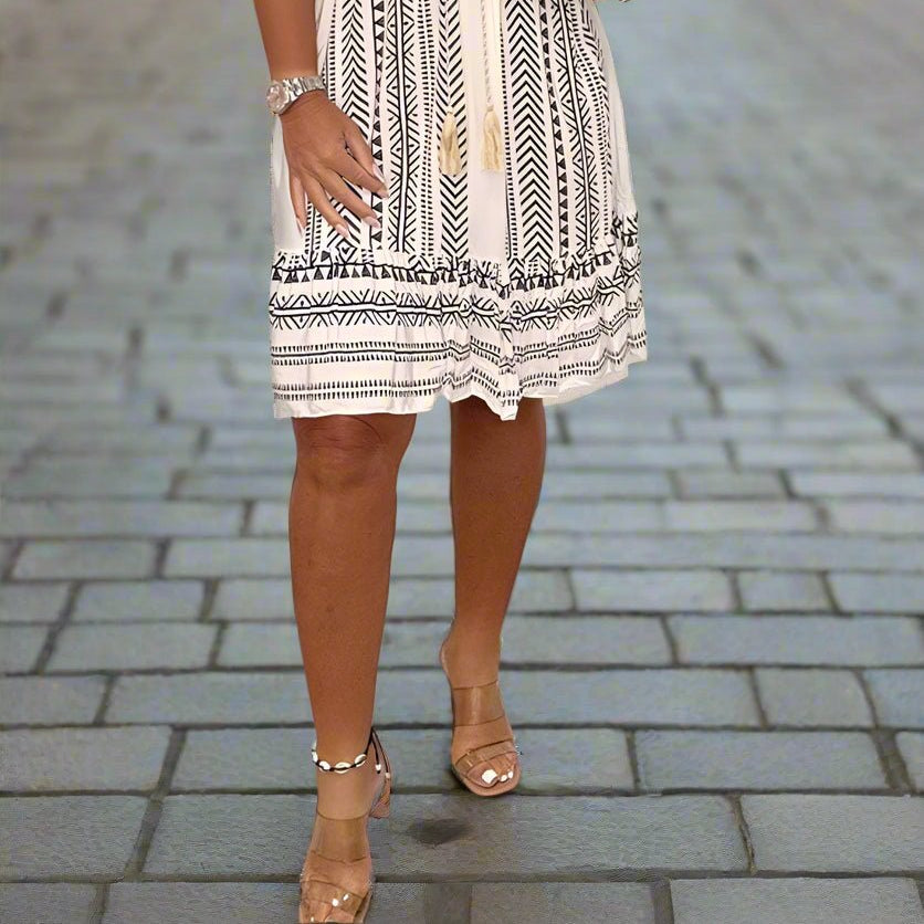 Women's Effortlessly Chic Printed Dress