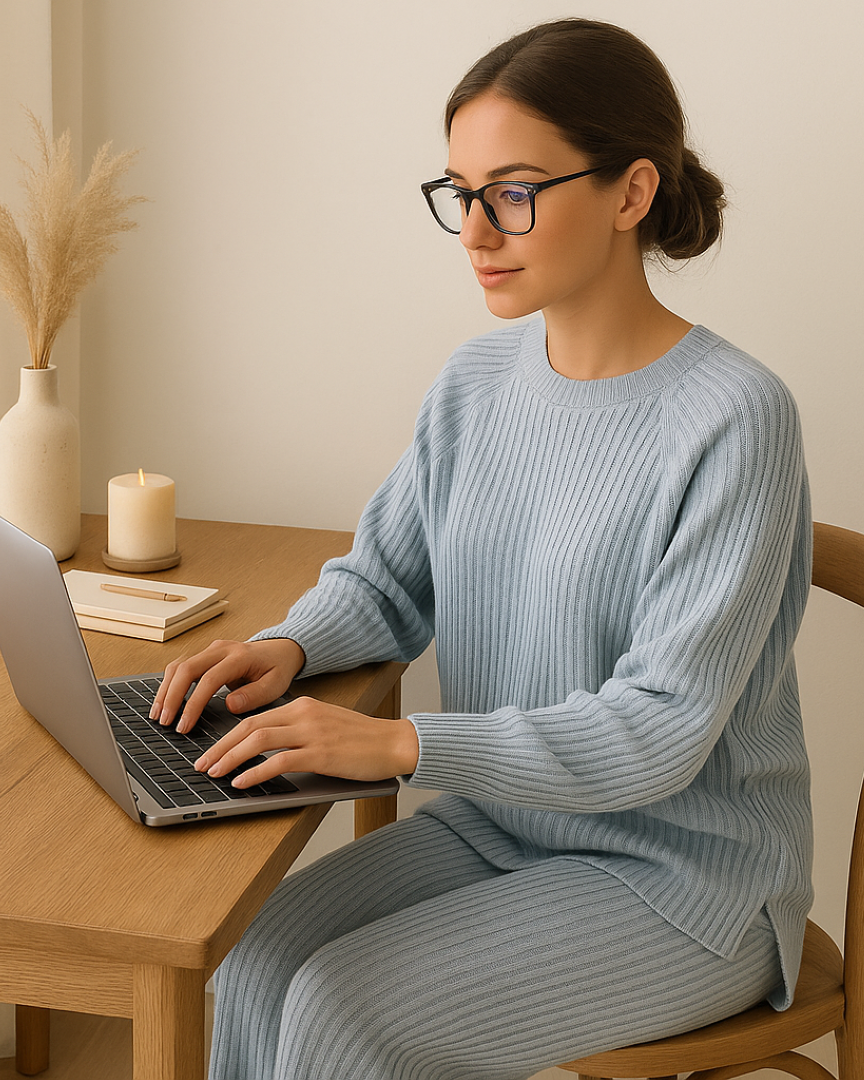 Eliza | Hyggeligt ribbet loungesæt - - women's fashion - {{ product_tags }