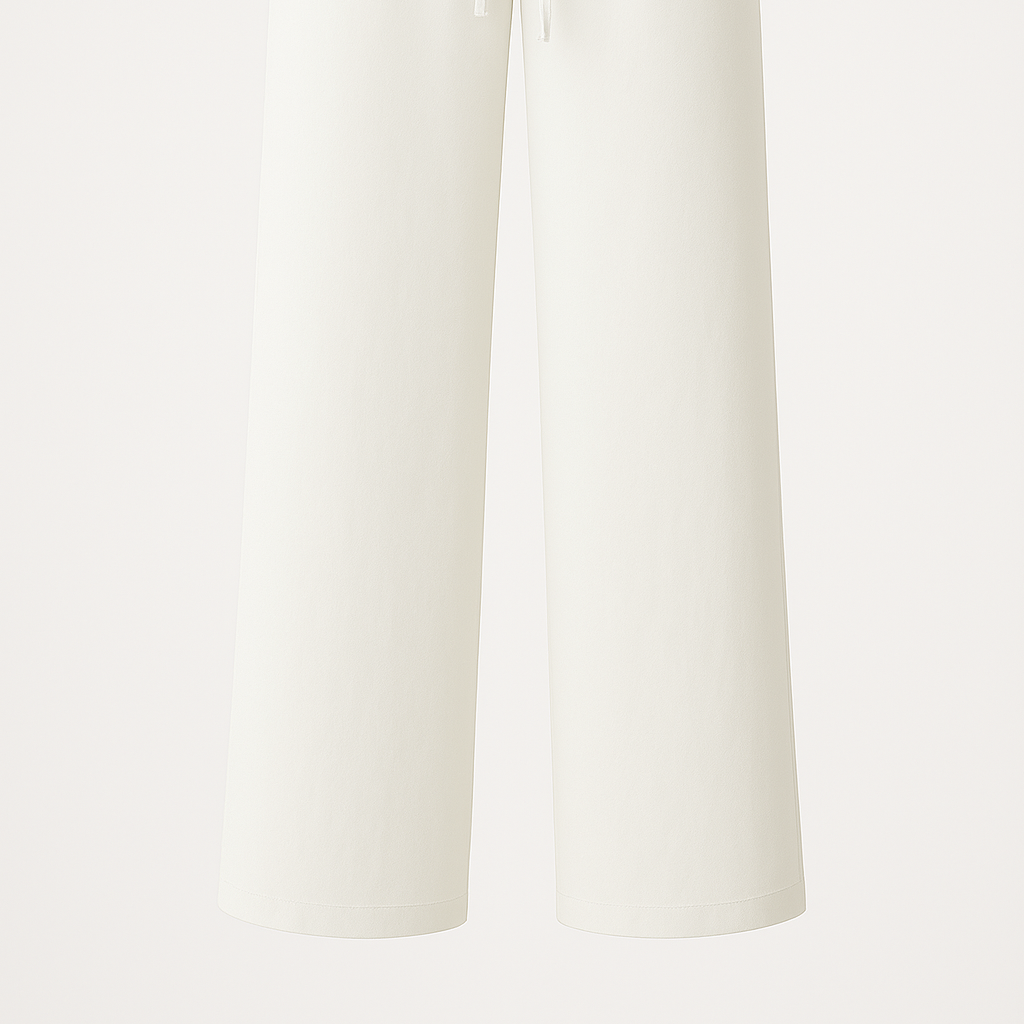 Women's Waisted Palazzo Pants with Tie Belt — Elegant Comfort for Any