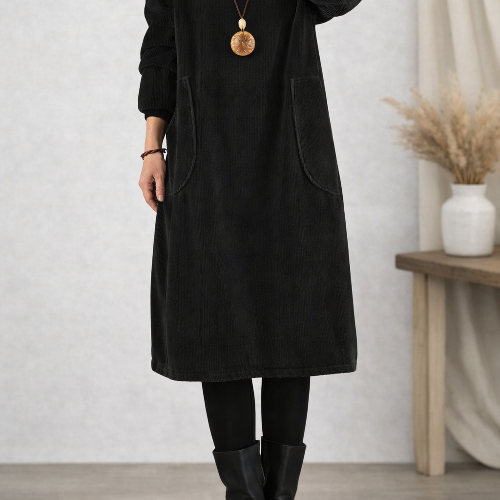 Women's Jennie Turtleneck Midi Dress - Elegant Knit, Timeless
