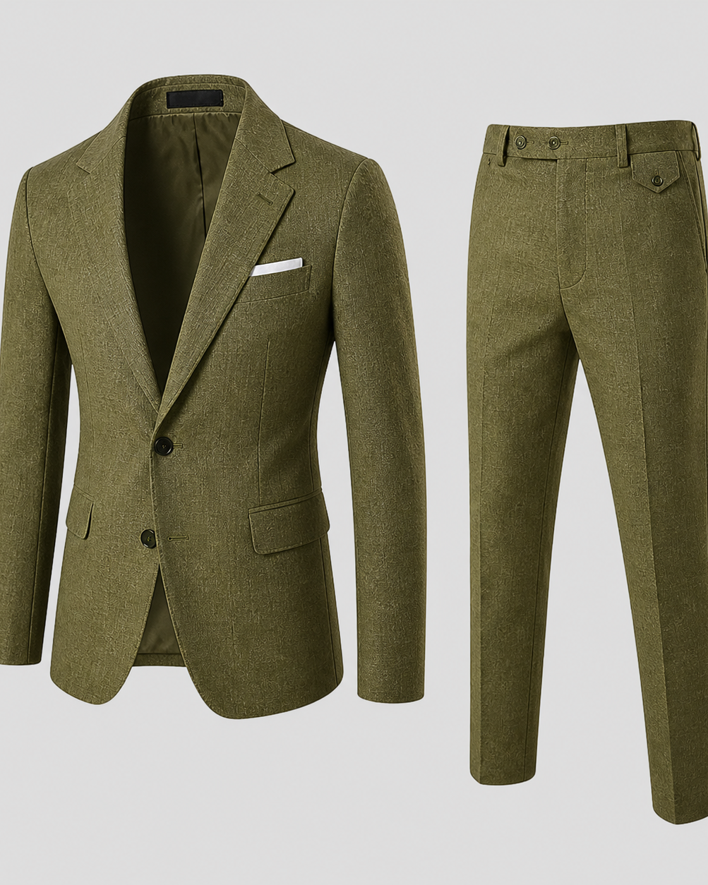 Herre Linnedjakkesæt Slim-Fit - Sommerlig Elegance - - Suits - {{ product_tags }