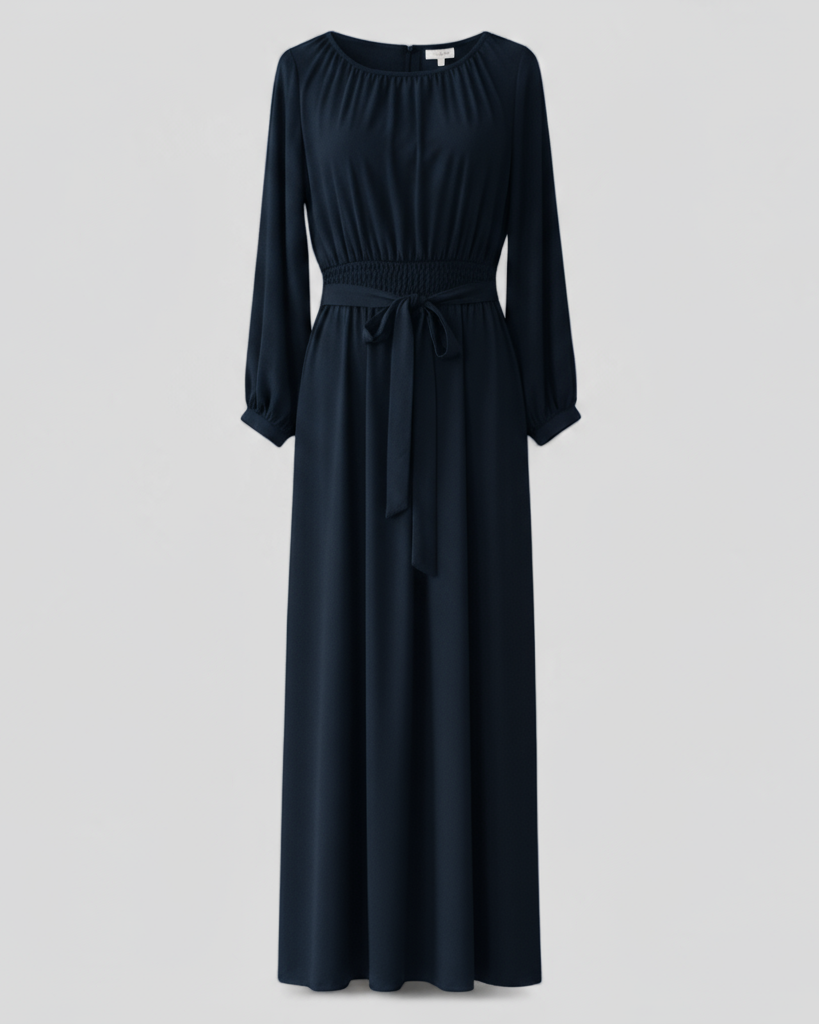 Chic Belted Maxi Dress